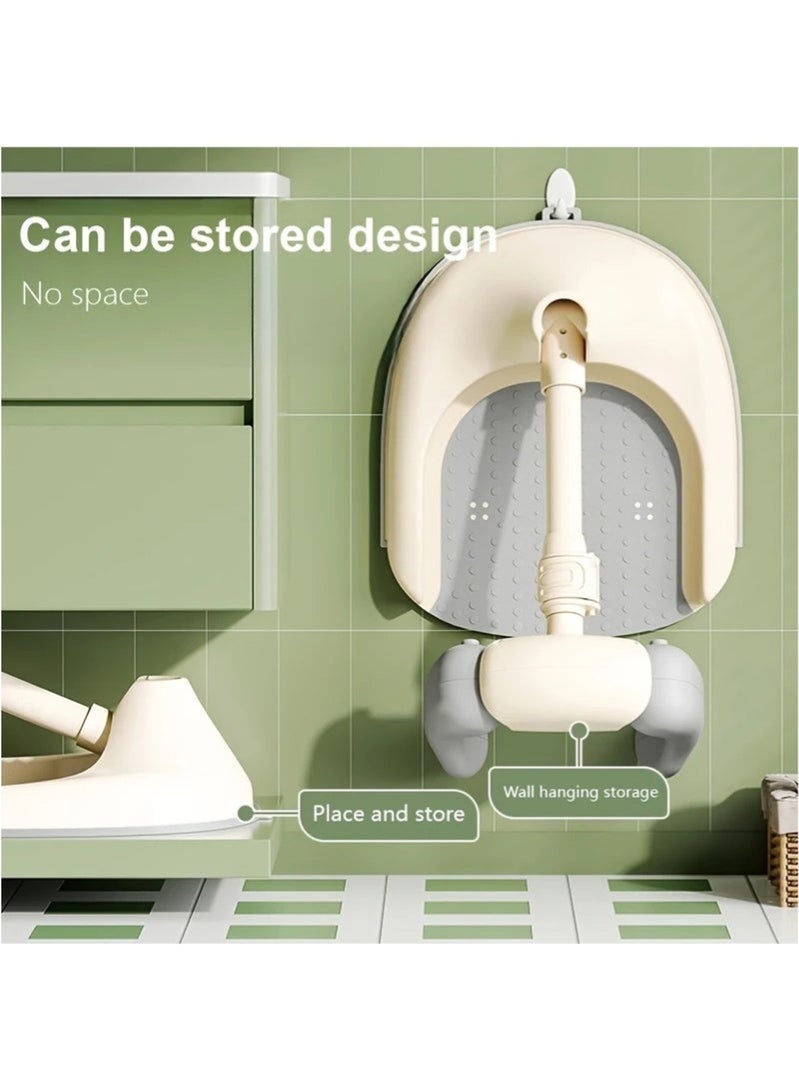 هاي هونور حامل استحمام للأطفال، قابل للطي والتعديل بخمسة مستويات، مقعد استحمام مُحسّن للأطفال من عمر 6 أشهر فما فوق، مانع للانزلاق | سهل التنظيف | مناسب للسفر (رمادي) - Image 2